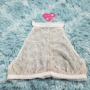 Victoria's Secret White Off white High Neck Bralette XSmall
